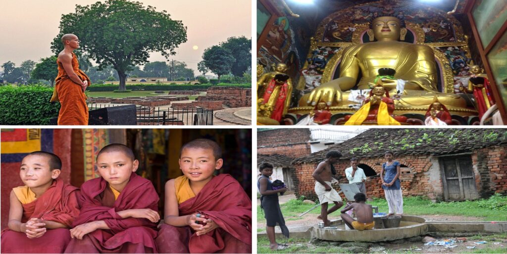 Sarnath: lugar donde Buda dio su primer sermón. 