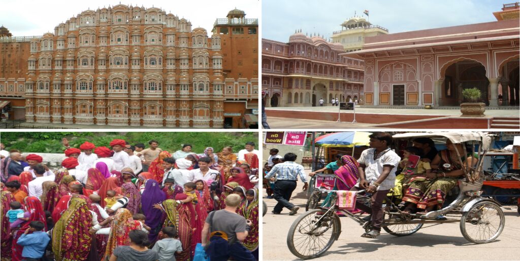 En nuestros viajes a India visitamos Jaipur (“la ciudad Rosa”) que es la puerta del desierto